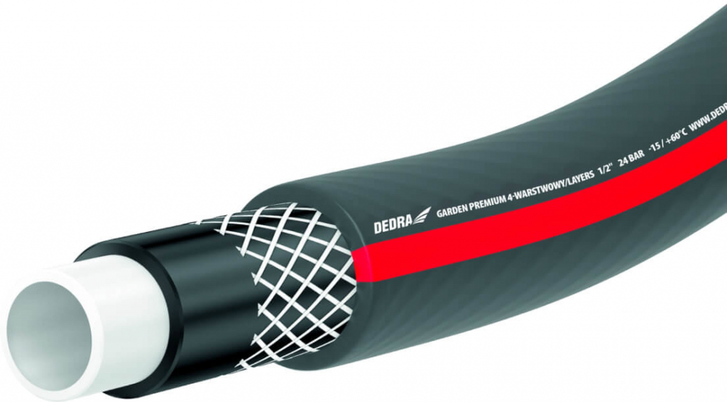 Záhradná hadica PREMIUM 1/2“, 4-vrstvová 30m